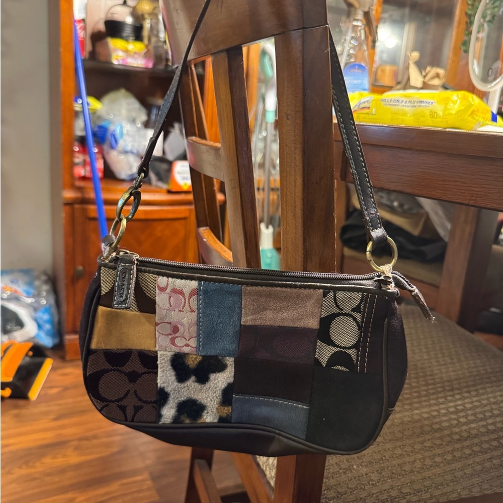 Coach Multicolor Patchwork Shoulder Bag